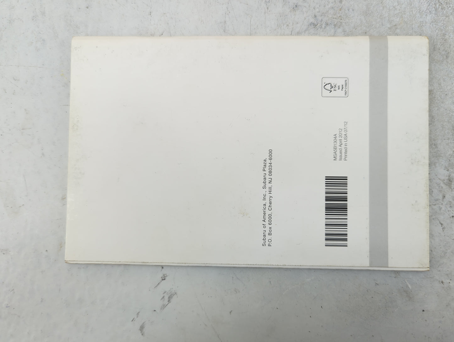2013 Subaru Forester Owners Manual Book Guide P/N:A8180BE-A MSA5M1303A, MSA5B1304A OEM Used Auto Parts - Oemusedautoparts1.c