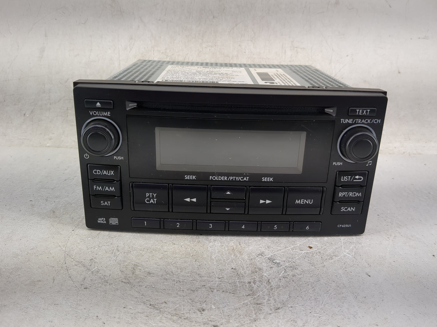 2013 Subaru Forester Radio AM FM Cd Player Receiver Replacement P/N:86201SC620 PF-3297B-A, CP625U1 Fits OEM Used Auto Parts 