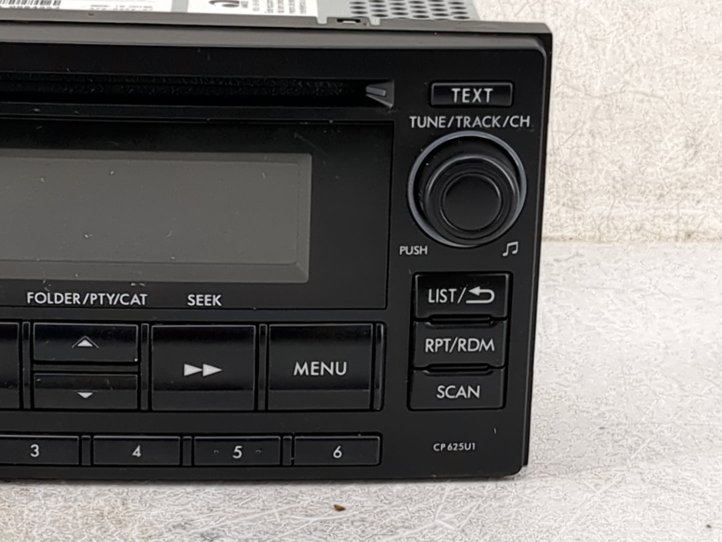 2013 Subaru Forester Radio AM FM Cd Player Receiver Replacement P/N:86201SC620 PF-3297B-A, CP625U1 Fits OEM Used Auto Parts 