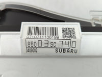 2013 Subaru Forester Instrument Cluster Speedometer Gauges P/N:85003SC730 85003SC74, 85003SC740 Fits OEM Used Auto Parts - O