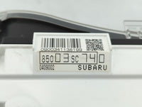 2013 Subaru Forester Instrument Cluster Speedometer Gauges P/N:85003SC730 85003SC74, 85003SC740 Fits OEM Used Auto Parts - O
