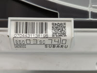 2013 Subaru Forester Instrument Cluster Speedometer Gauges P/N:85003SC730 85003SC74, 85003SC740 Fits OEM Used Auto Parts - O