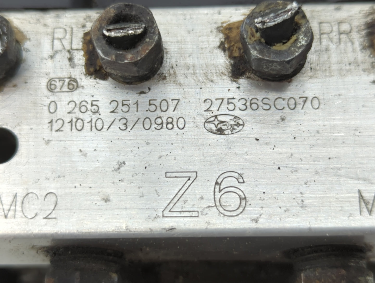 2013 Subaru Forester ABS Pump Control Module Replacement P/N:27536SC070 Fits OEM Used Auto Parts - Oemusedautoparts1.com