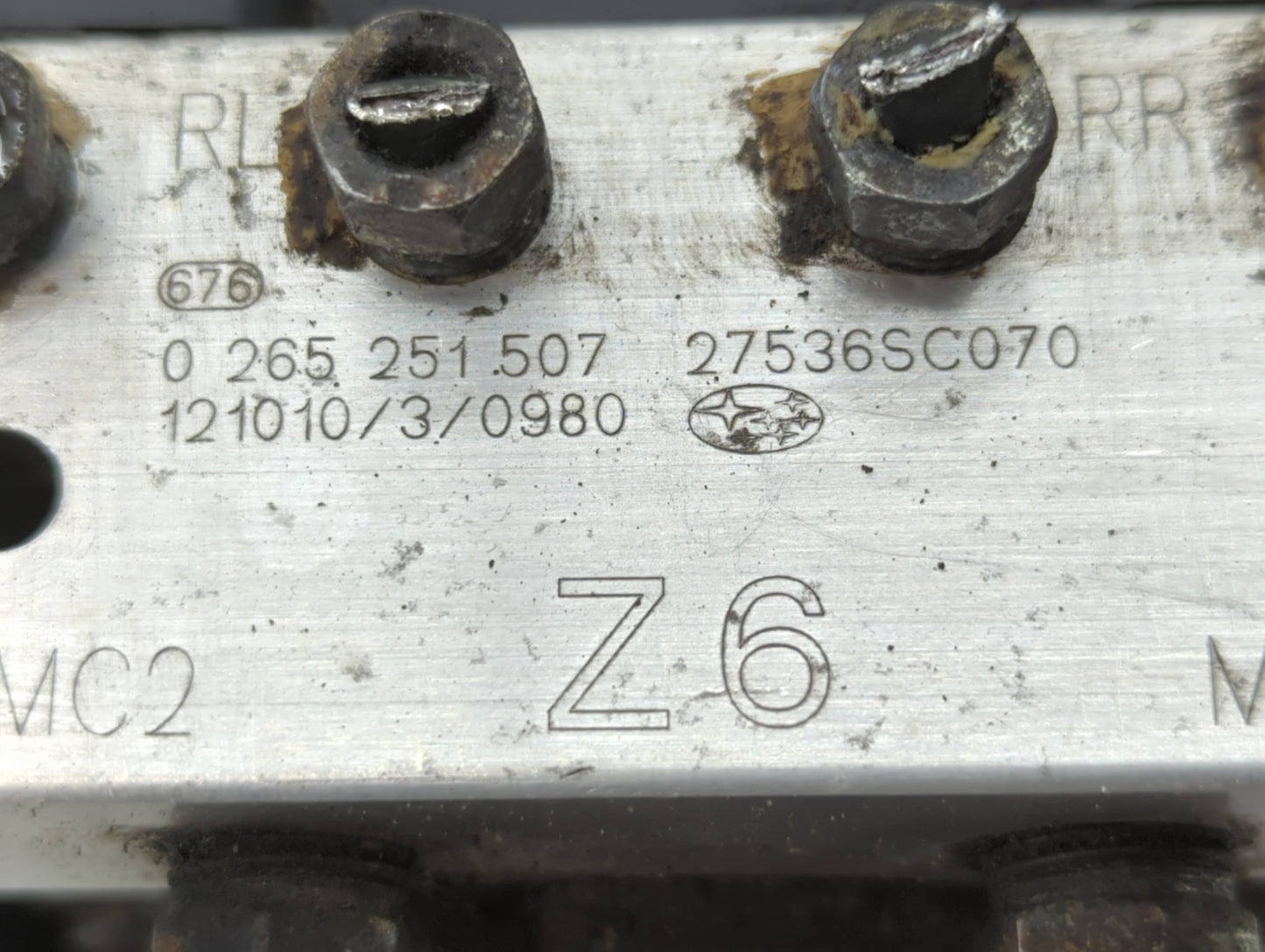 2013 Subaru Forester ABS Pump Control Module Replacement P/N:27536SC070 Fits OEM Used Auto Parts - Oemusedautoparts1.com
