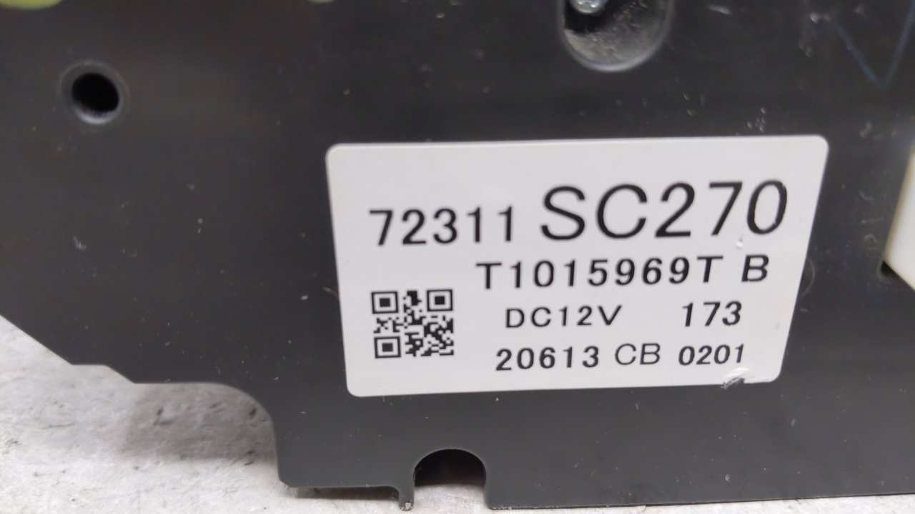 2013 Subaru Forester Climate Control Module Temperature AC/Heater Replacement P/N:72311SC270 Fits OEM Used Auto Parts - Oemu