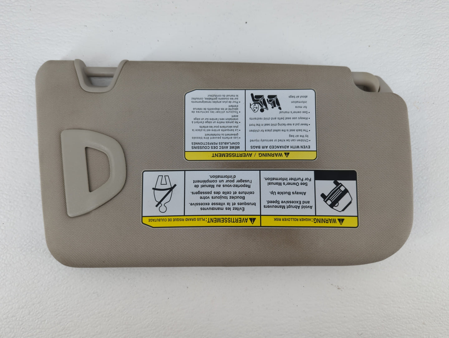 2013 Subaru Forester Sun Visor Shade Replacement Driver Left Mirror Fits OEM Used Auto Parts - Oemusedautoparts1.com