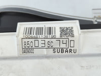 2013 Subaru Forester Instrument Cluster Speedometer Gauges P/N:85003SC740 Fits OEM Used Auto Parts - Oemusedautoparts1.com