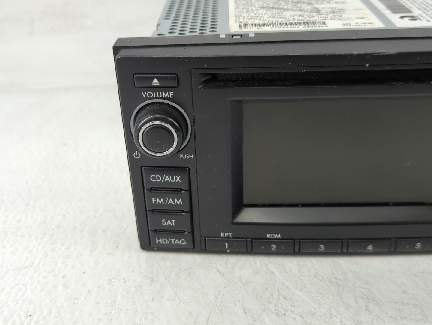 2013 Subaru Forester Radio AM FM Cd Player Receiver Replacement P/N:86201SC630 Fits OEM Used Auto Parts - Oemusedautoparts1.