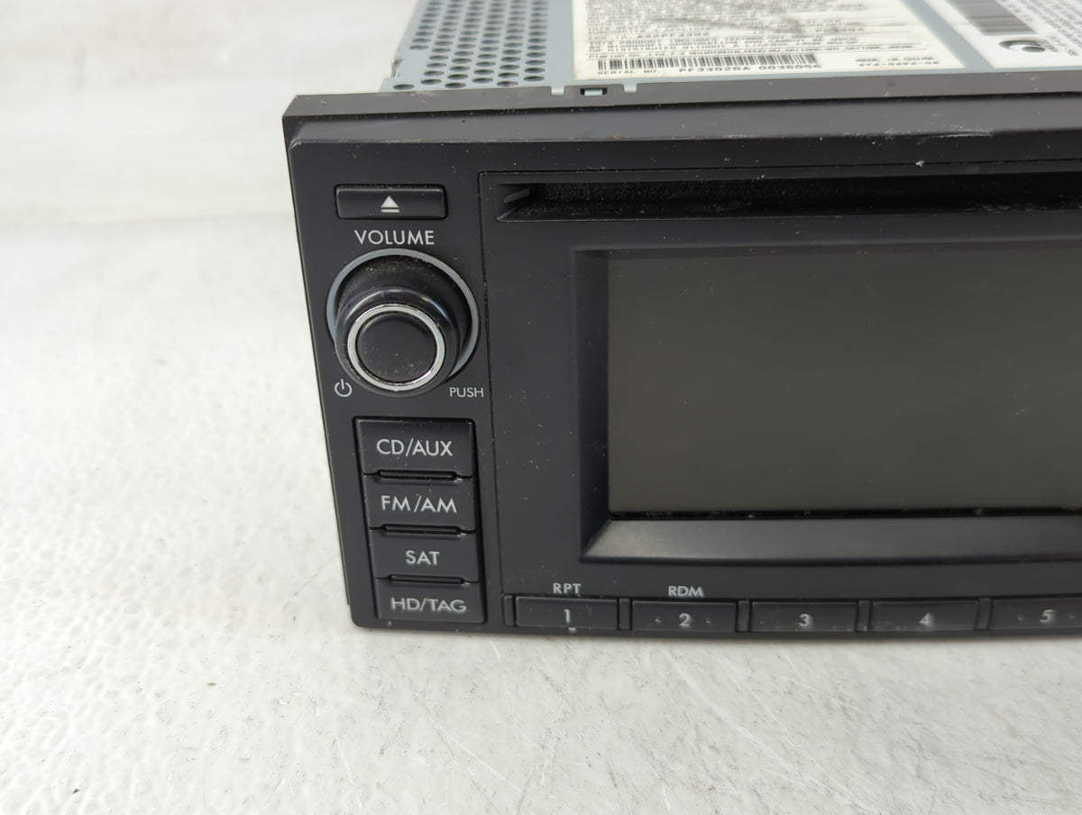 2013 Subaru Forester Radio AM FM Cd Player Receiver Replacement P/N:86201SC630 Fits OEM Used Auto Parts - Oemusedautoparts1.