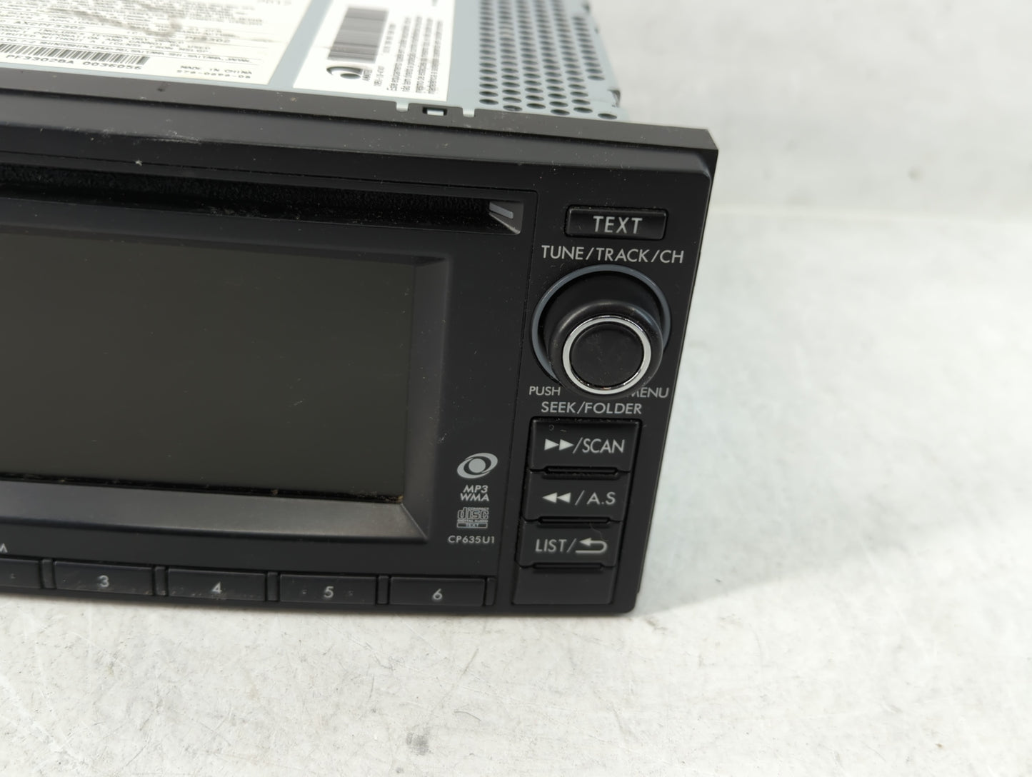 2013 Subaru Forester Radio AM FM Cd Player Receiver Replacement P/N:86201SC630 Fits OEM Used Auto Parts - Oemusedautoparts1.
