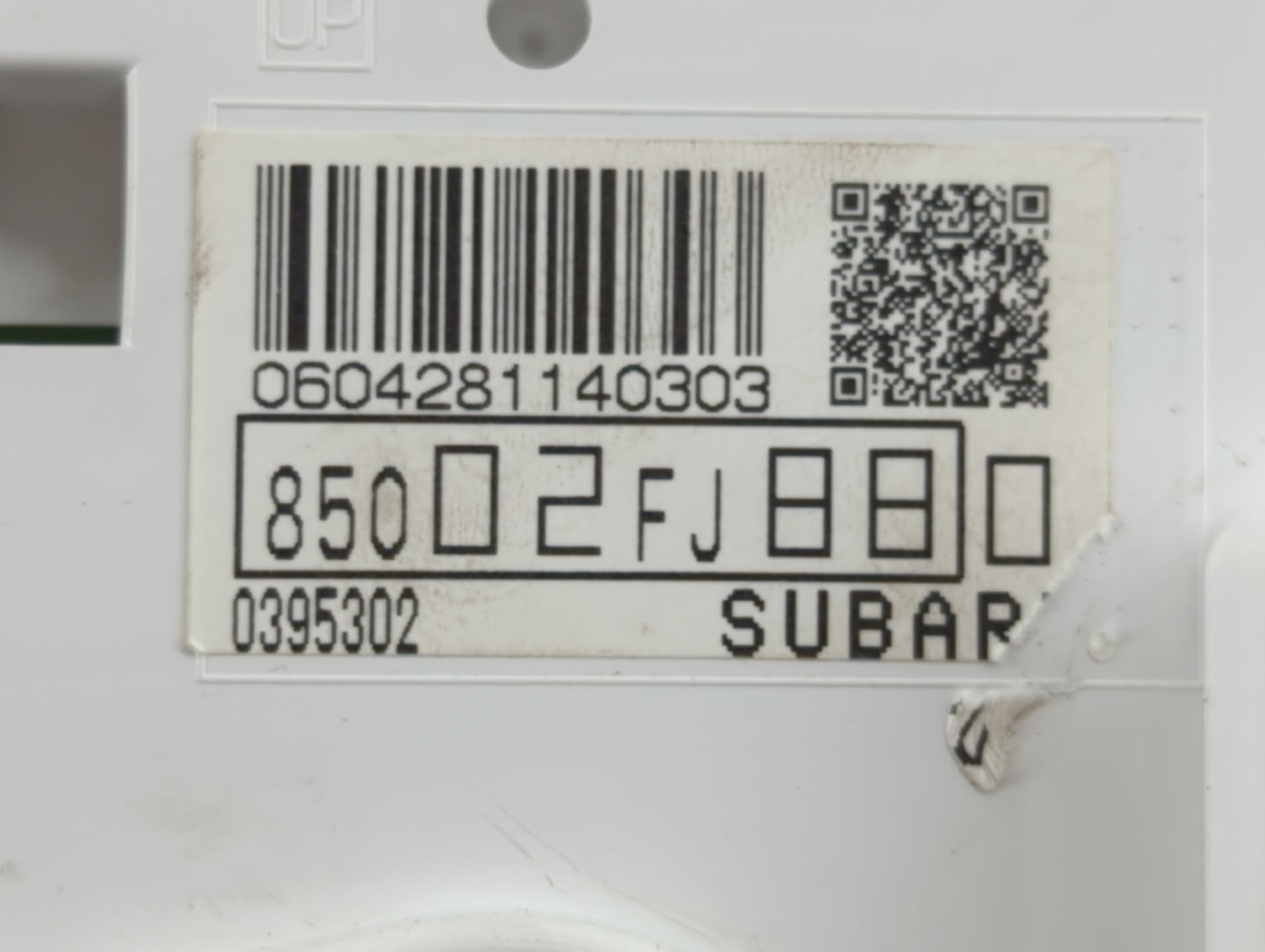 2013 Subaru Impreza Instrument Cluster Speedometer Gauges P/N:85002FJ880 0395302, 24810 1VK0A Fits OEM Used Auto Parts - Oem