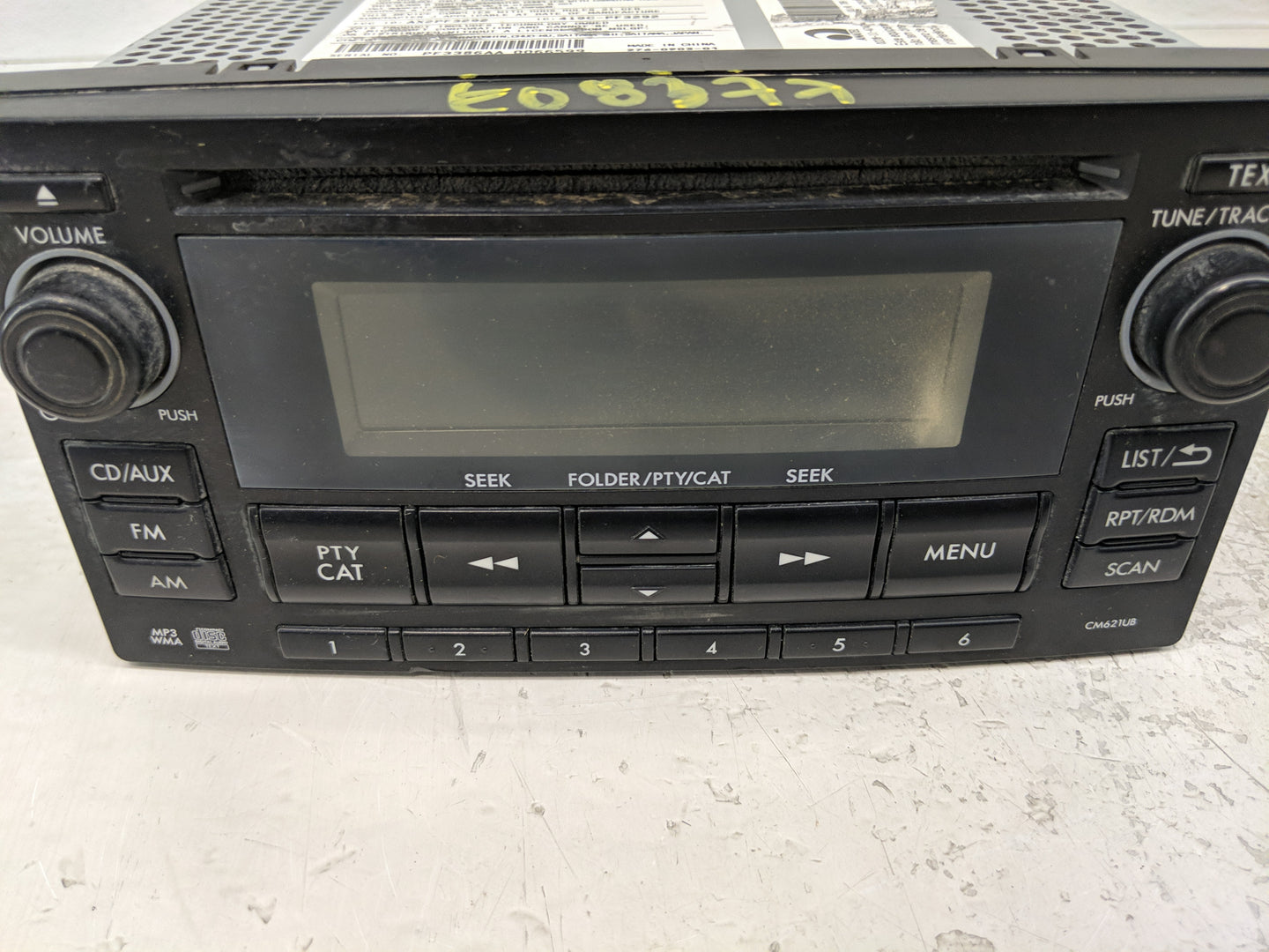 2012-2014 Subaru Impreza Radio AM FM Cd Player Receiver Replacement P/N:86201FJ620 Fits Fits 2012 2013 2014 OEM Used Auto Pa