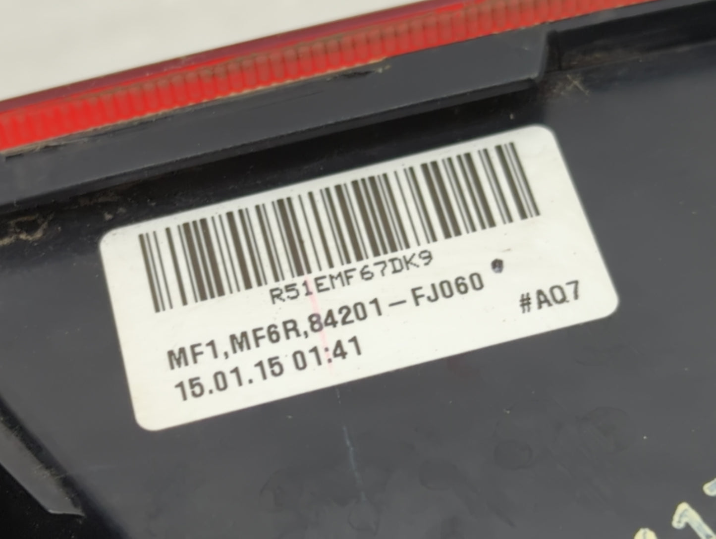 2012-2016 Subaru Impreza Tail Light Assembly Passenger Right OEM P/N:84201-FJ060 Fits Fits 2012 2013 2014 2015 2016 OEM Used