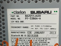 2012-2014 Subaru Impreza Radio AM FM Cd Player Receiver Replacement P/N:86201FJ620 Fits Fits 2012 2013 2014 OEM Used Auto Pa