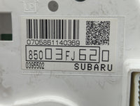 2013 Subaru Impreza Instrument Cluster Speedometer Gauges P/N:0395502 85003FJ620 Fits OEM Used Auto Parts - Oemusedautoparts
