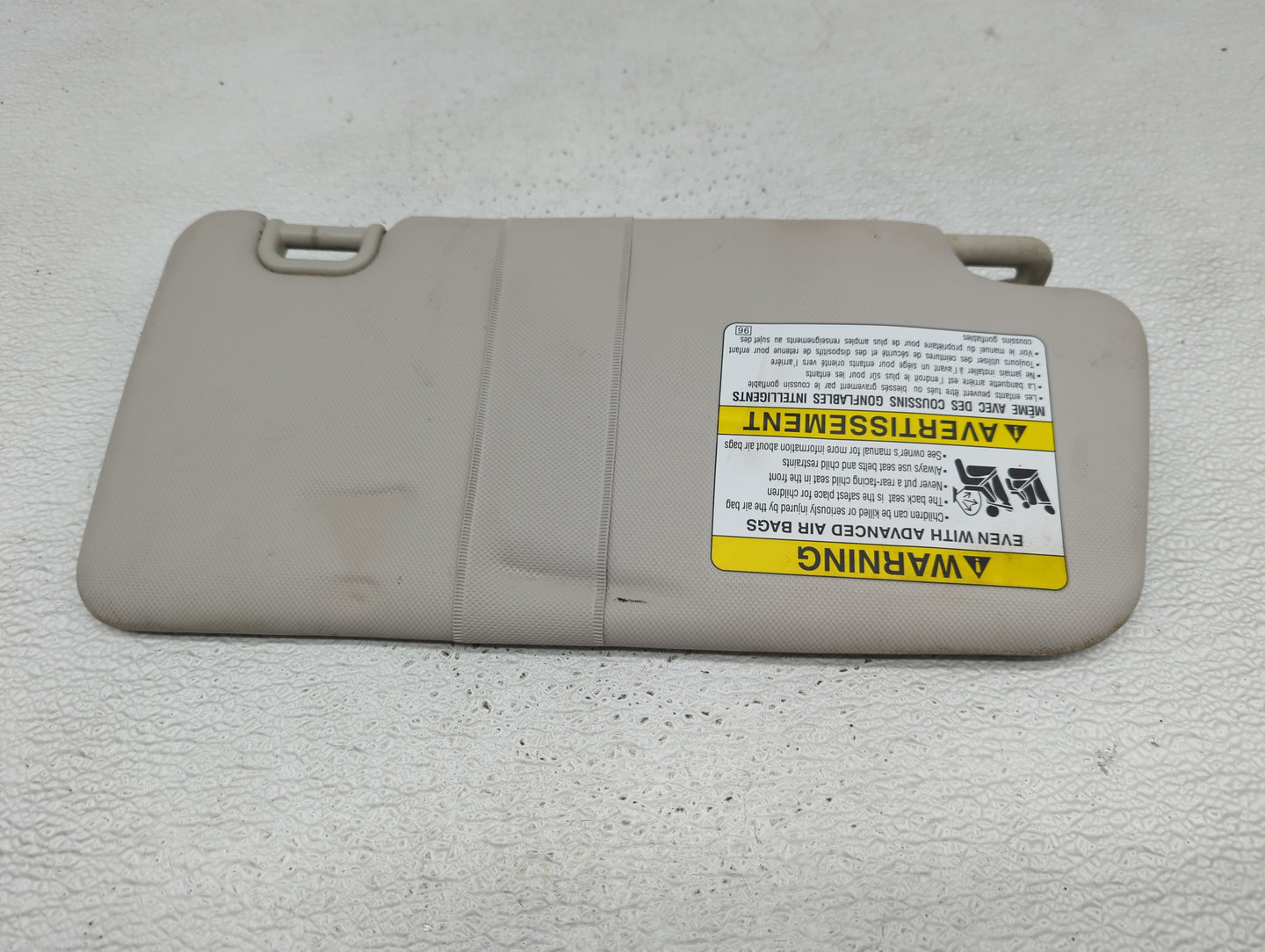 2012-2014 Subaru Impreza Sun Visor Shade Replacement Passenger Right Mirror Fits Fits 2012 2013 2014 OEM Used Auto Parts - O