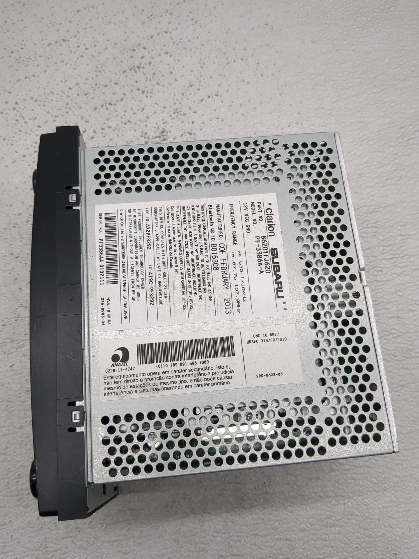 2012-2014 Subaru Impreza Radio AM FM Cd Player Receiver Replacement P/N:86201FJ620 Fits Fits 2012 2013 2014 OEM Used Auto Pa
