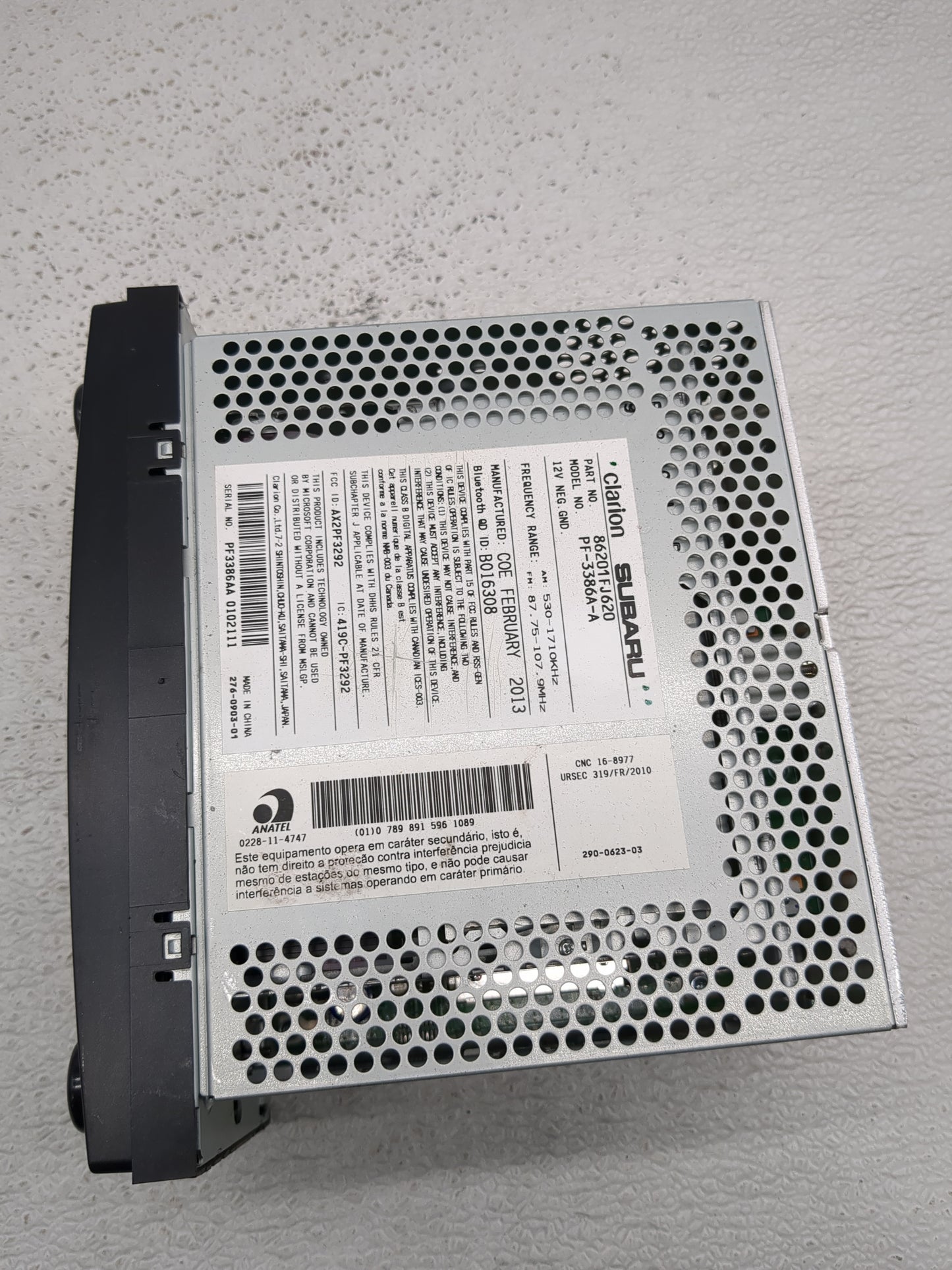 2012-2014 Subaru Impreza Radio AM FM Cd Player Receiver Replacement P/N:86201FJ620 Fits Fits 2012 2013 2014 OEM Used Auto Pa