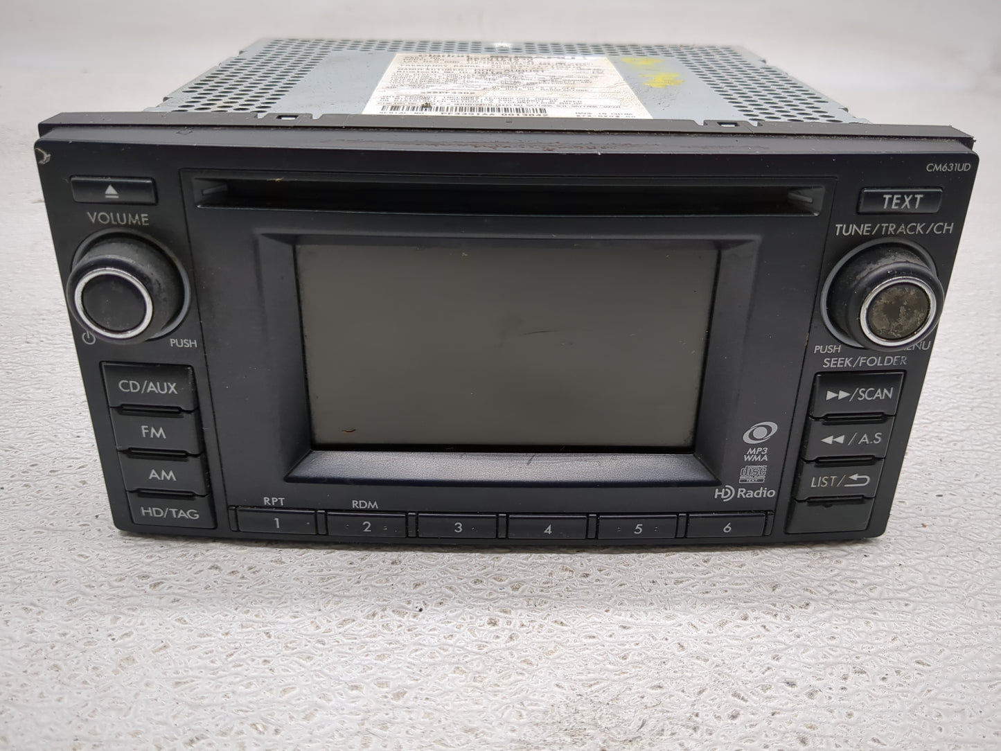 2012-2014 Subaru Impreza Radio AM FM Cd Player Receiver Replacement P/N:86201FJ630 Fits Fits 2012 2013 2014 OEM Used Auto Pa