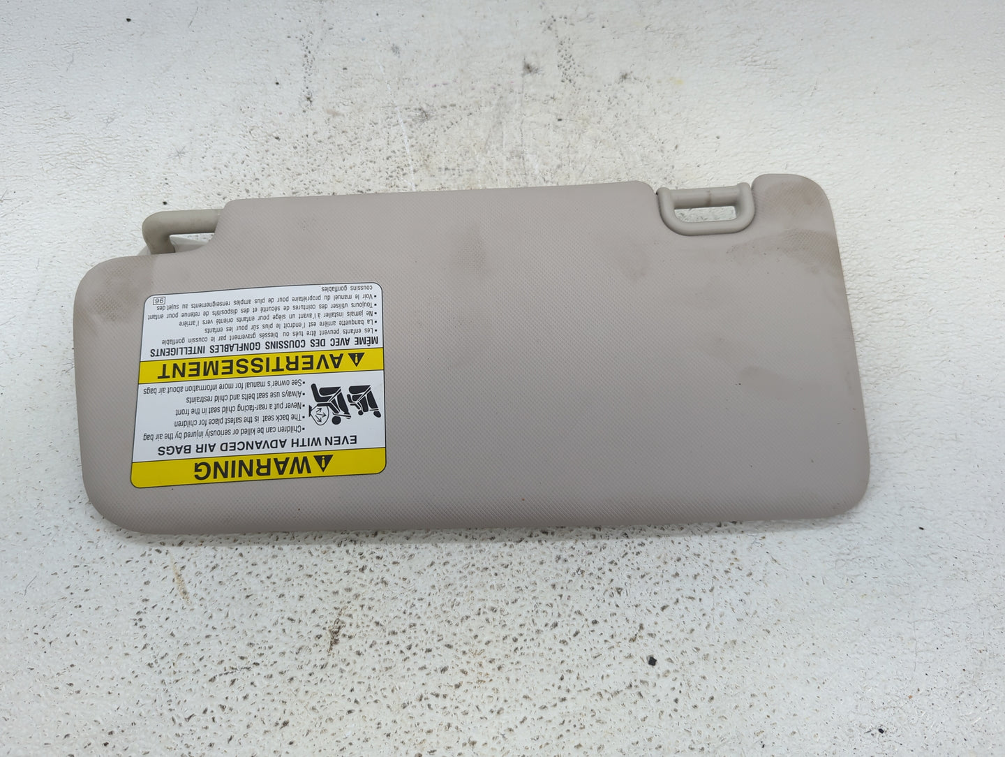 2012-2014 Subaru Impreza Sun Visor Shade Replacement Passenger Right Mirror Fits Fits 2012 2013 2014 OEM Used Auto Parts - O
