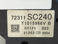 2011-2014 Subaru Impreza Climate Control Module Temperature AC/Heater Replacement P/N:72311SC240 Fits Fits 2011 2012 2013 20