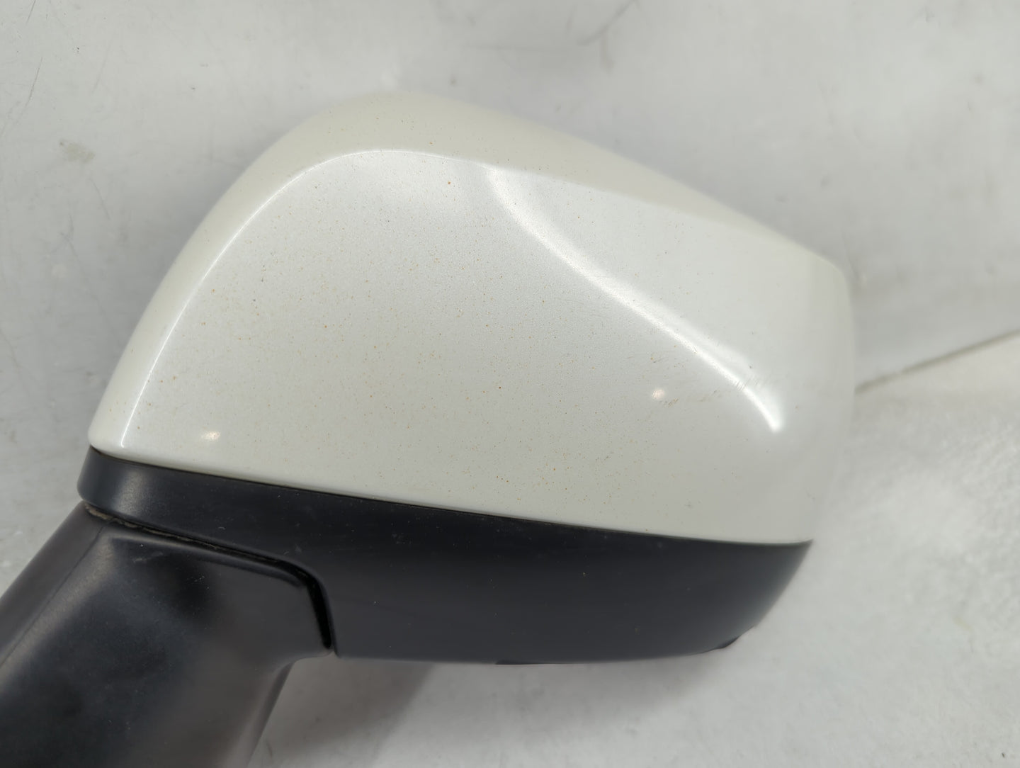 2013 Subaru Impreza Driver Left Side View Manual Door Mirror White - Oemusedautoparts1.com