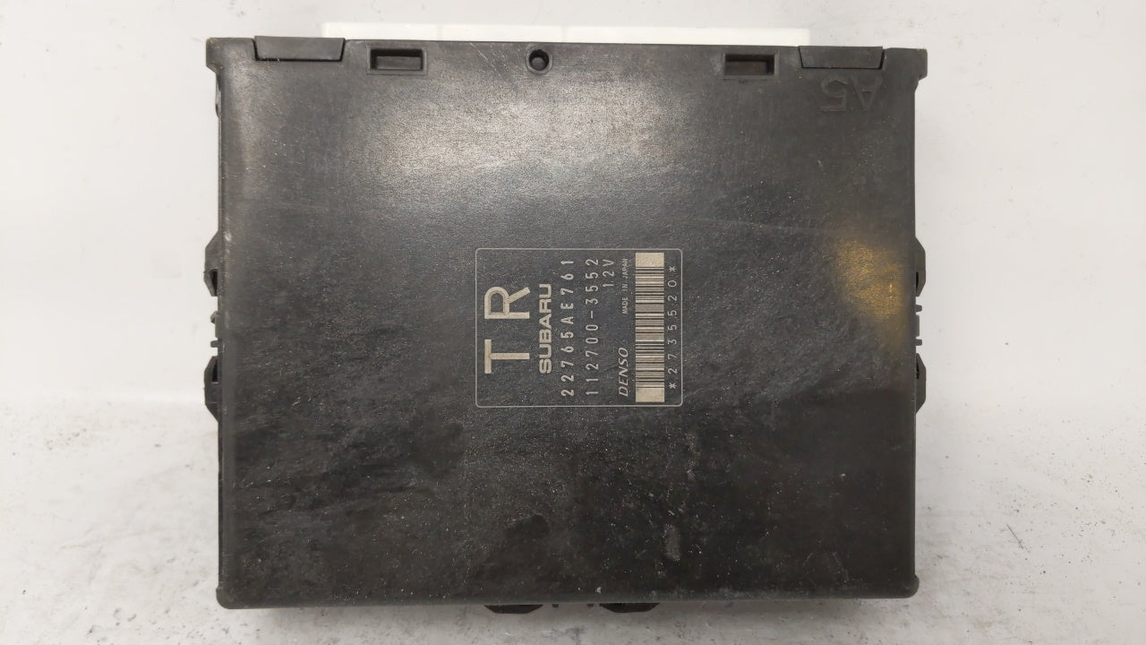2013 Subaru Impreza PCM Engine Control Computer ECU ECM PCU OEM P/N:22765AE761 Fits OEM Used Auto Parts - Oemusedautoparts1.