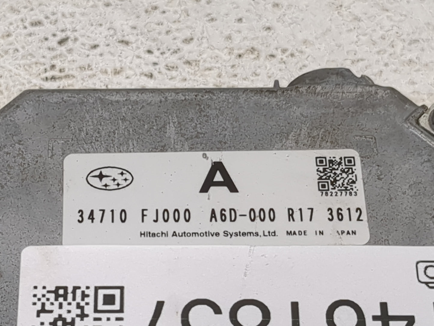2013 Subaru Impreza PCM Engine Control Computer ECU ECM PCU OEM P/N:34710 FJ000 Fits OEM Used Auto Parts - Oemusedautoparts1