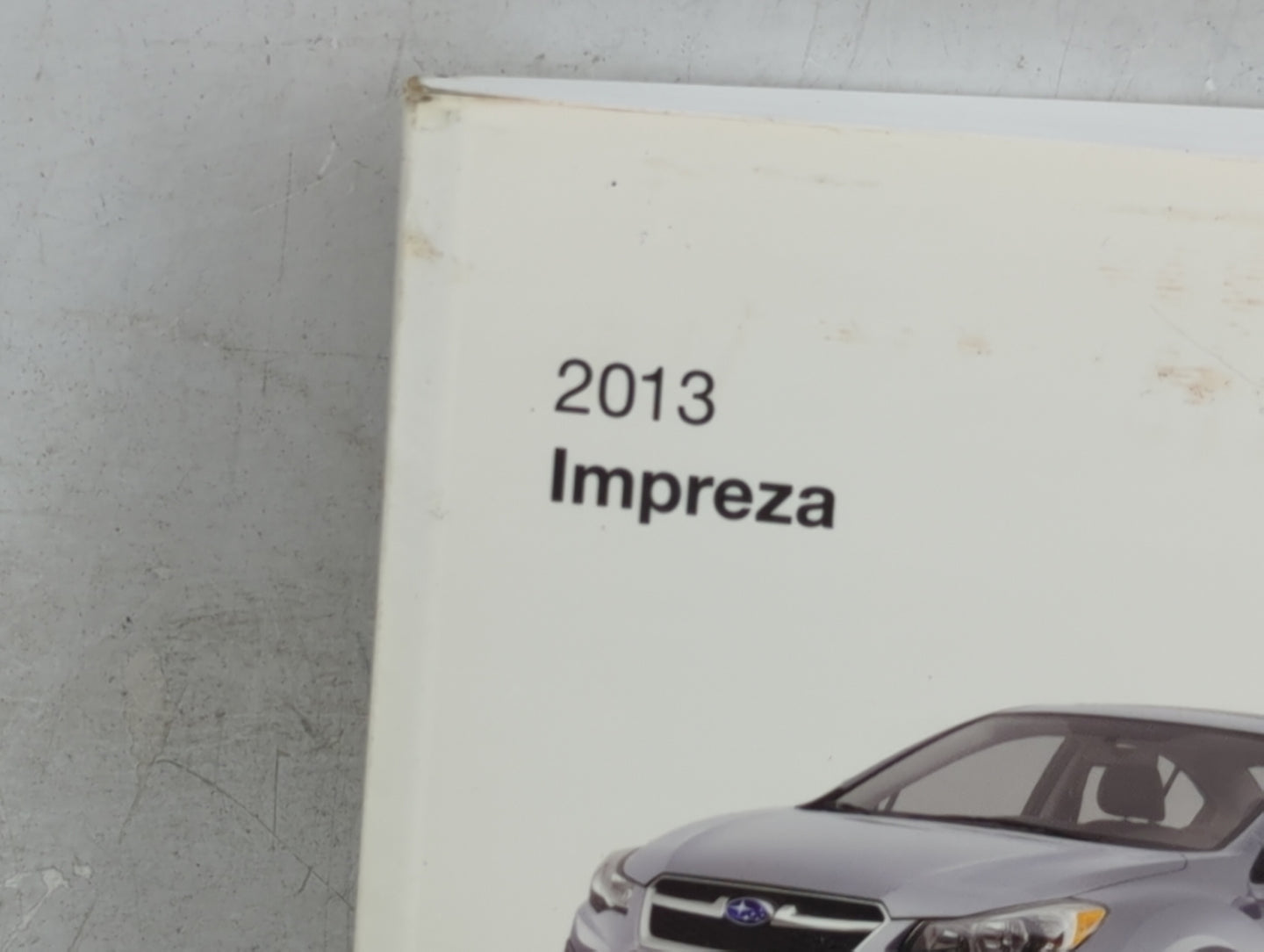 2013 Subaru Impreza Owners Manual Book Guide P/N:A1140BE-A OEM Used Auto Parts - Oemusedautoparts1.com