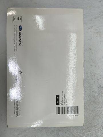 2013 Subaru Impreza Owners Manual Book Guide P/N:A1140BE-A MSA5M1313A OEM Used Auto Parts