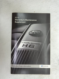 2013 Subaru Impreza Owners Manual Book Guide P/N:A1140BE-A MSA5M1313A OEM Used Auto Parts - Oemusedautoparts1.com