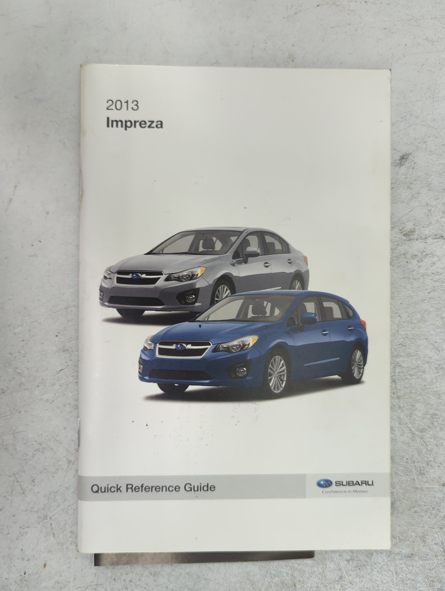 2013 Subaru Impreza Owners Manual Book Guide P/N:A1140BE-A MSA5M1313A OEM Used Auto Parts - Oemusedautoparts1.com