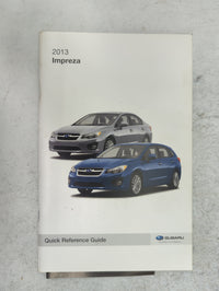 2013 Subaru Impreza Owners Manual Book Guide P/N:A1140BE-A MSA5M1313A OEM Used Auto Parts - Oemusedautoparts1.com