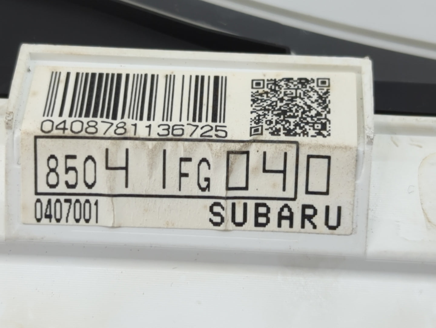 2012-2014 Subaru Impreza Instrument Cluster Speedometer Gauges P/N:85041FG040 0407001 Miles: Fits Fits 2012 2013 2014 OEM Us
