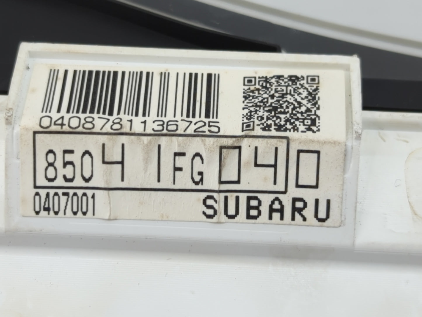 2012-2014 Subaru Impreza Instrument Cluster Speedometer Gauges P/N:85041FG040 0407001 Miles: Fits Fits 2012 2013 2014 OEM Us