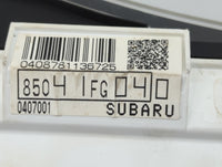 2012-2014 Subaru Impreza Instrument Cluster Speedometer Gauges P/N:85041FG040 0407001 Miles: Fits Fits 2012 2013 2014 OEM Us