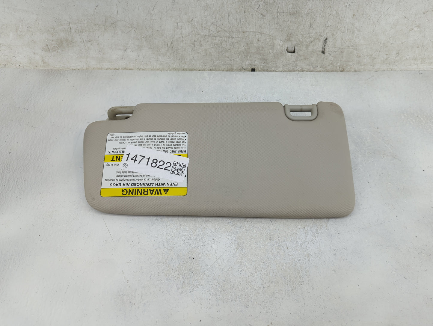 2012-2014 Subaru Impreza Sun Visor Shade Replacement Passenger Right Mirror Fits Fits 2012 2013 2014 OEM Used Auto Parts - O