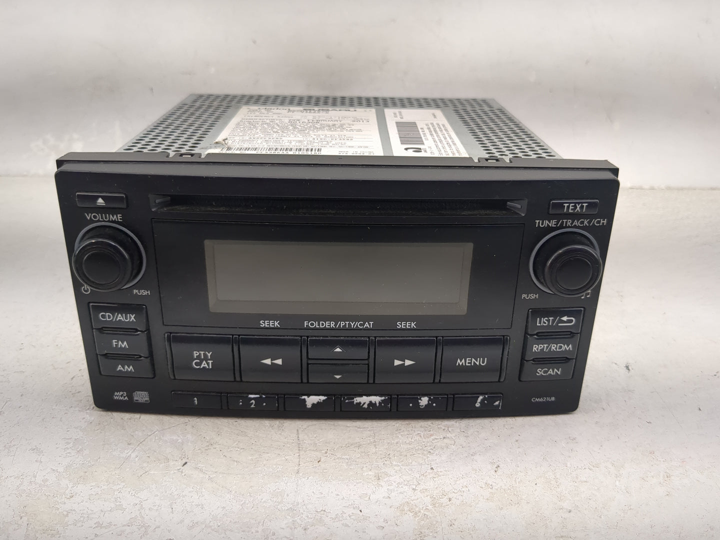 2012-2014 Subaru Impreza Radio AM FM Cd Player Receiver Replacement P/N:86201FJ620 PF-3386A-A Fits Fits 2012 2013 2014 OEM U