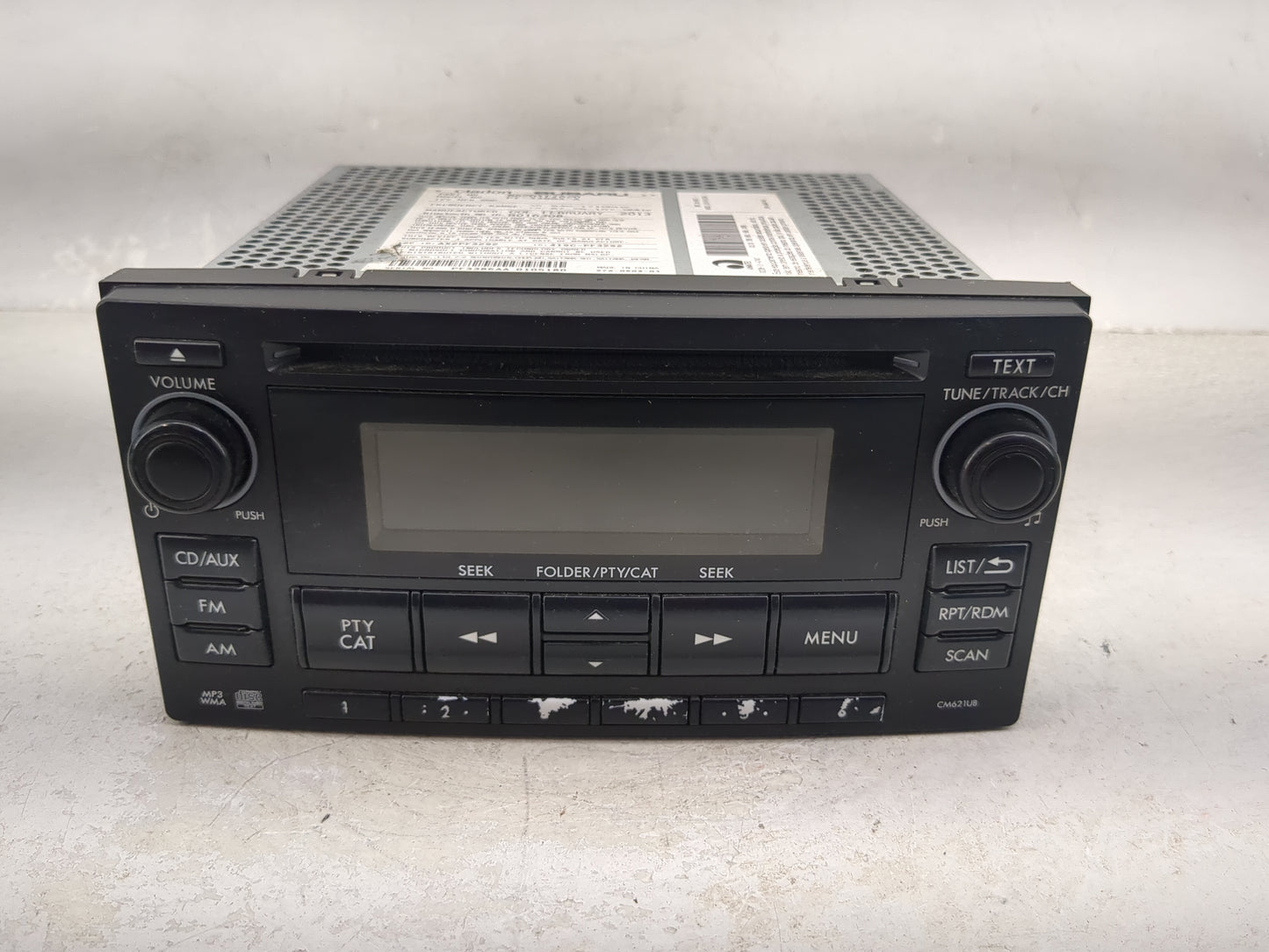 2012-2014 Subaru Impreza Radio AM FM Cd Player Receiver Replacement P/N:86201FJ620 PF-3386A-A Fits Fits 2012 2013 2014 OEM U
