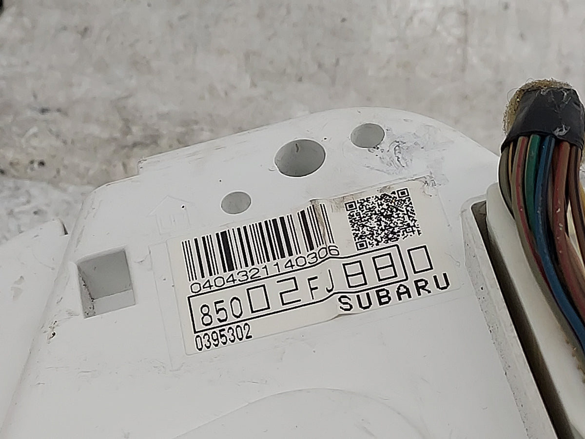 2013 Subaru Impreza Instrument Cluster Speedometer Gauges P/N:85002FJ880 0395302 Miles: Fits OEM Used Auto Parts - Oemusedau