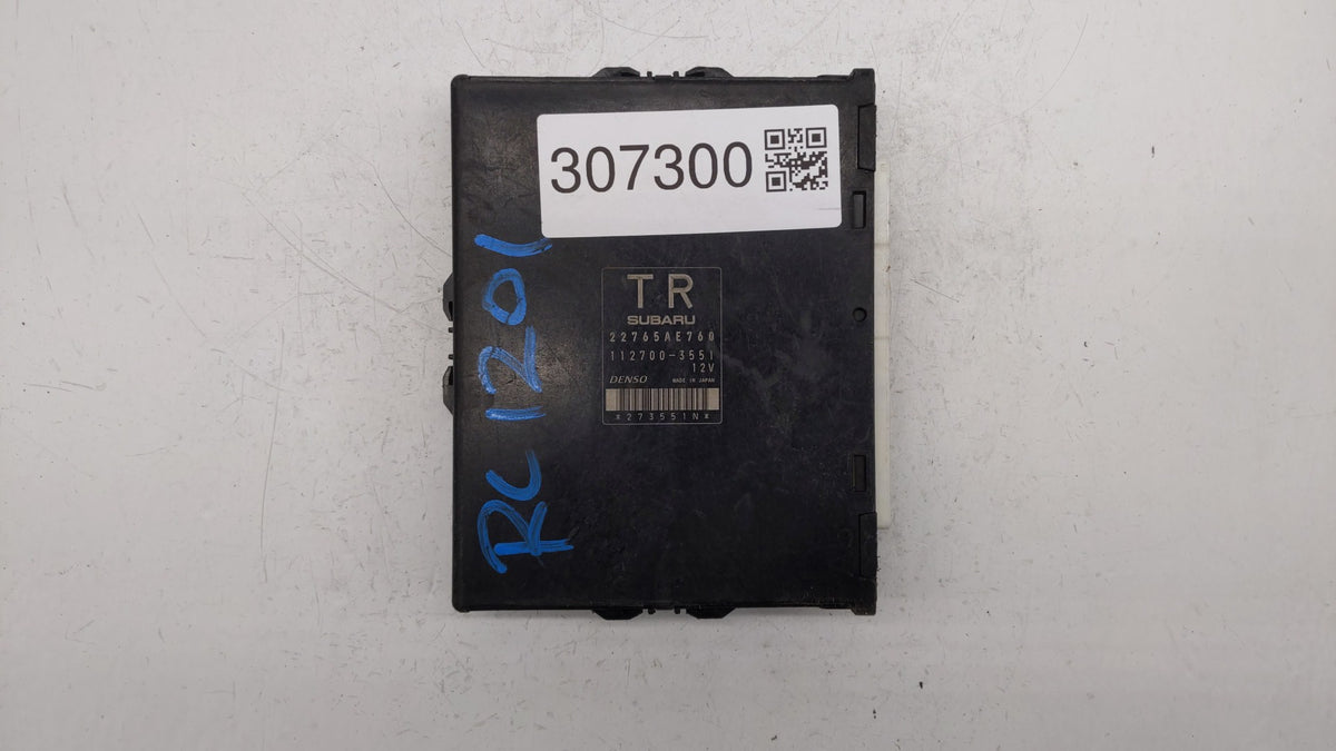 2013 Subaru Impreza PCM Engine Control Computer ECU ECM PCU OEM P/N:22765AE760 22765AE761 OEM Used Auto Parts - Oemusedautop