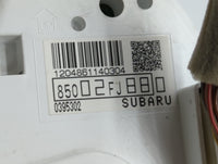 2013 Subaru Impreza Instrument Cluster Speedometer Gauges P/N:85002FJ880 Fits OEM Used Auto Parts - Oemusedautoparts1.com