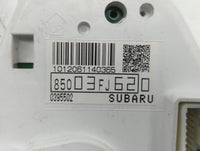 2013 Subaru Impreza Instrument Cluster Speedometer Gauges P/N:85003FJ620 Fits OEM Used Auto Parts - Oemusedautoparts1.com