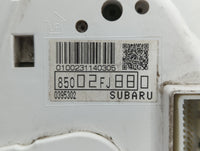 2013 Subaru Impreza Instrument Cluster Speedometer Gauges P/N:85002FJ880 Fits OEM Used Auto Parts - Oemusedautoparts1.com
