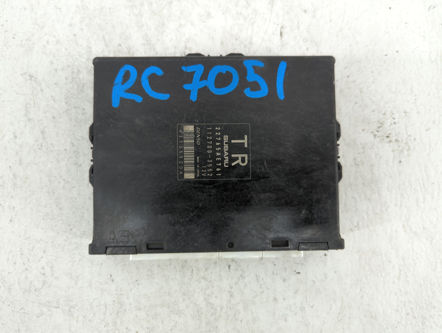 2013 Subaru Impreza PCM Engine Control Computer ECU ECM PCU OEM P/N:22765AE760 22765AE761 Fits OEM Used Auto Parts - Oemused