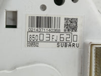 2013 Subaru Impreza Instrument Cluster Speedometer Gauges P/N:85003FJ620 Fits OEM Used Auto Parts - Oemusedautoparts1.com