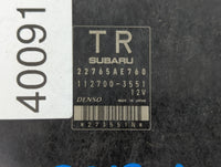 2013 Subaru Impreza PCM Engine Control Computer ECU ECM PCU OEM P/N:22765AE760 22765AE761 Fits OEM Used Auto Parts - Oemused