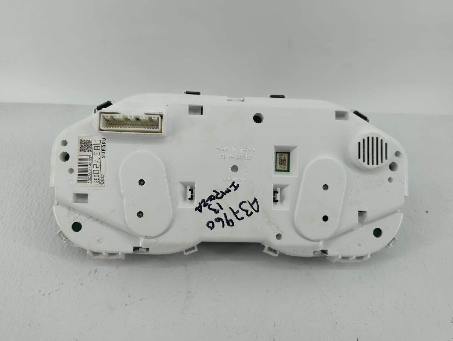2013 Subaru Impreza Instrument Cluster Speedometer Gauges P/N:85012FJ510 85002FJ880 Fits OEM Used Auto Parts - Oemusedautopa