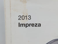 2013 Subaru Impreza Owners Manual Book Guide OEM Used Auto Parts - Oemusedautoparts1.com