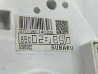 2013 Subaru Impreza Instrument Cluster Speedometer Gauges P/N:85012FJ510 85002FJ880 Fits OEM Used Auto Parts - Oemusedautopa